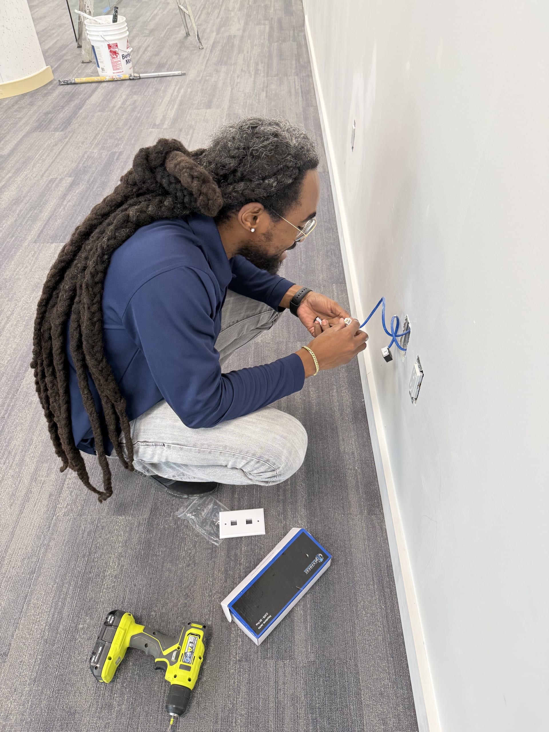 Precision cabling work